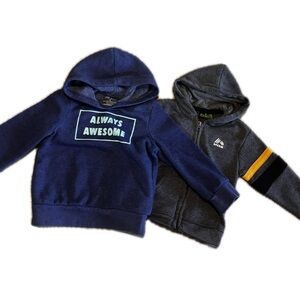 Okie Dokie Blue and Gray Kids' Hoodie Set